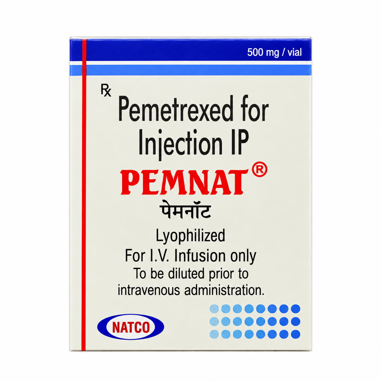 Pemnat 500 mg Injection (Pemetrexed 500 mg)